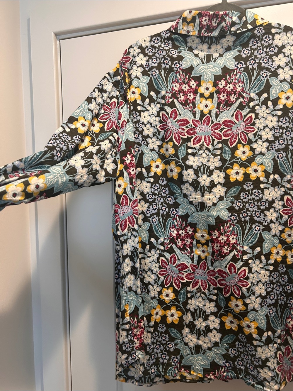 Talbots Multicolor Floral Button-Down Shirt - Picture 4 of 8